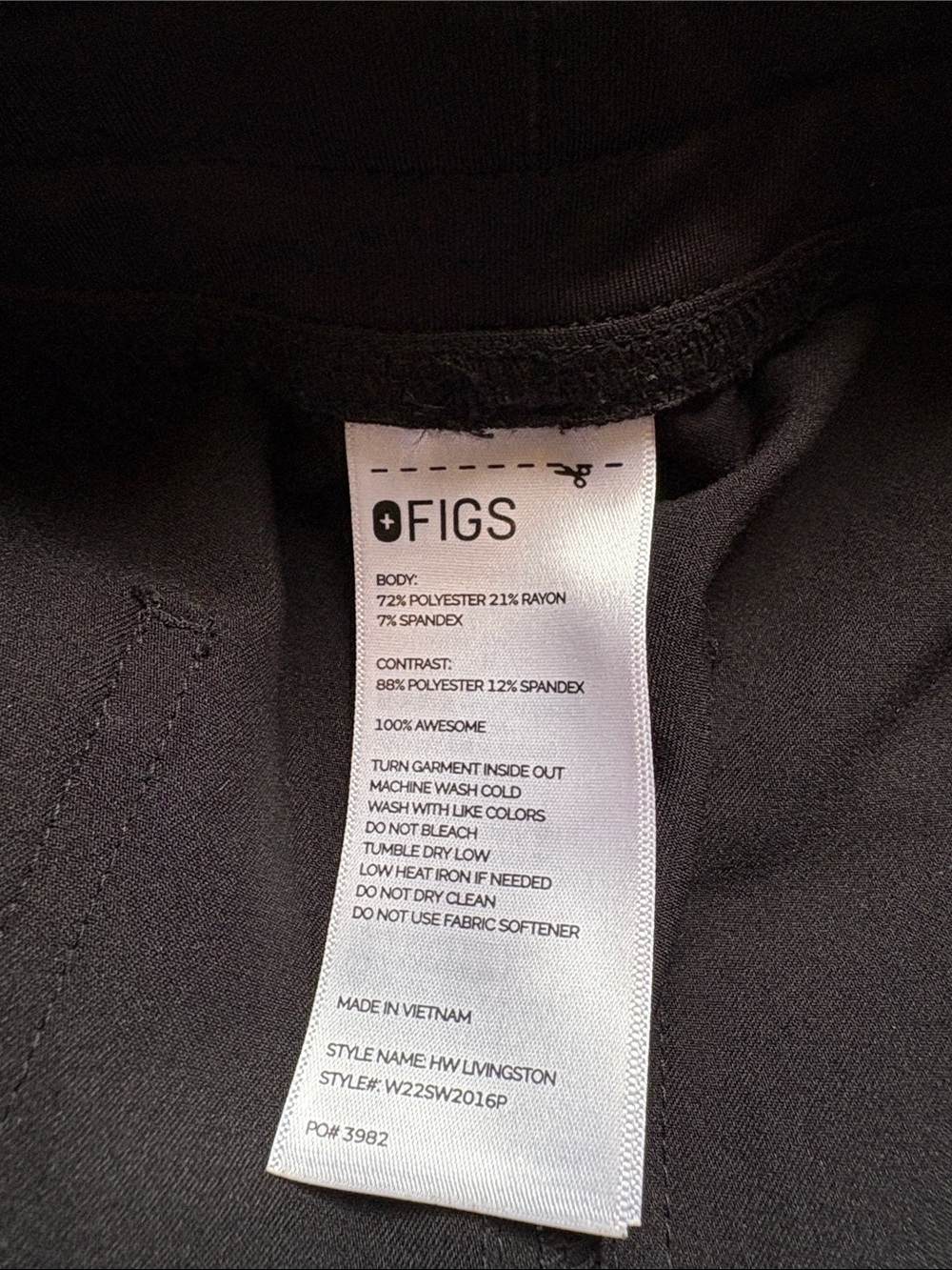 Figs High Waisted Livingston Basic Scrub Pants - Picture 4 of 4